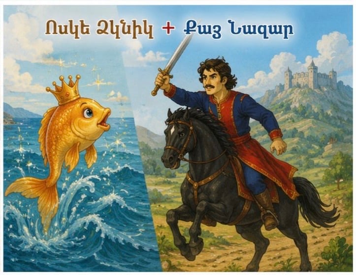 «Ոսկե ձկնիկ + Քաջ Նազար» հեքիաթ